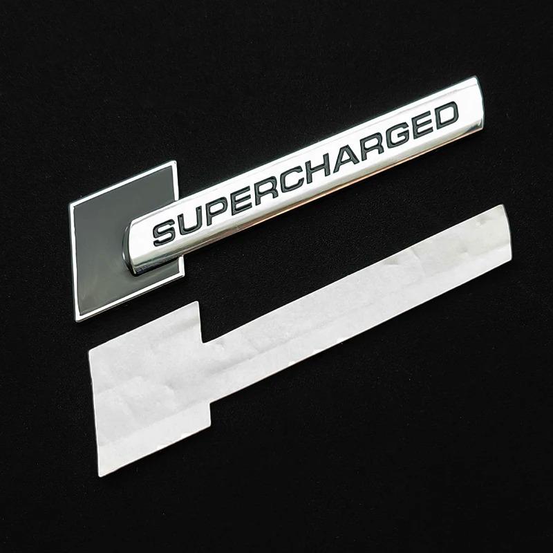 3D Metal Supercharged Logo Car Stickers Emblem Badge Decal for P7 A3 A4 A5 A6 A7 A8 Q3 Q5 Q7 Q8 Rear Trunk Fender Accessories 443Da7