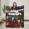 Игра World of Warcraft Фланелевые одеяла Супер теплое плед для путешествий на открытом воздухе Офис Эстетичное покрывало Покрывало для дивана-кровати