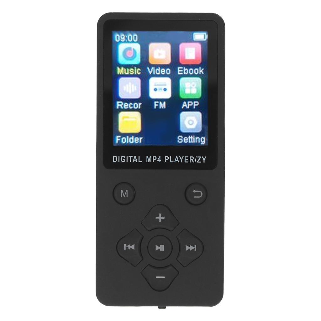 MP4 Player Multifunctional 1.8 Inch Color Screen BT 5.0 MP3 Music Player HiFi Music Player Supports