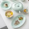 Sushic 56-Piece Celadon Ceramic Dinnerware Set