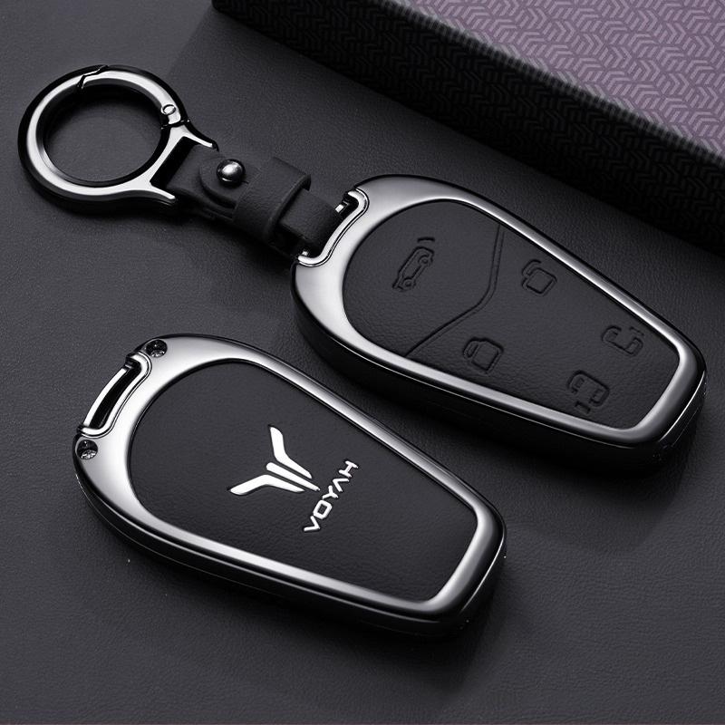 Zinc Alloy Car Key Case for Voyah Dream Dreamer PHEV EV Keychain Remote Protection Cover Bag Shell Holder Fob Accessories