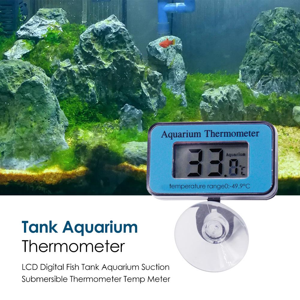 LCD Digital Fish Tank Aquarium Thermometer Elaborate Manufacture Prolonged Suction Water Temp Meter -50 to 70℃