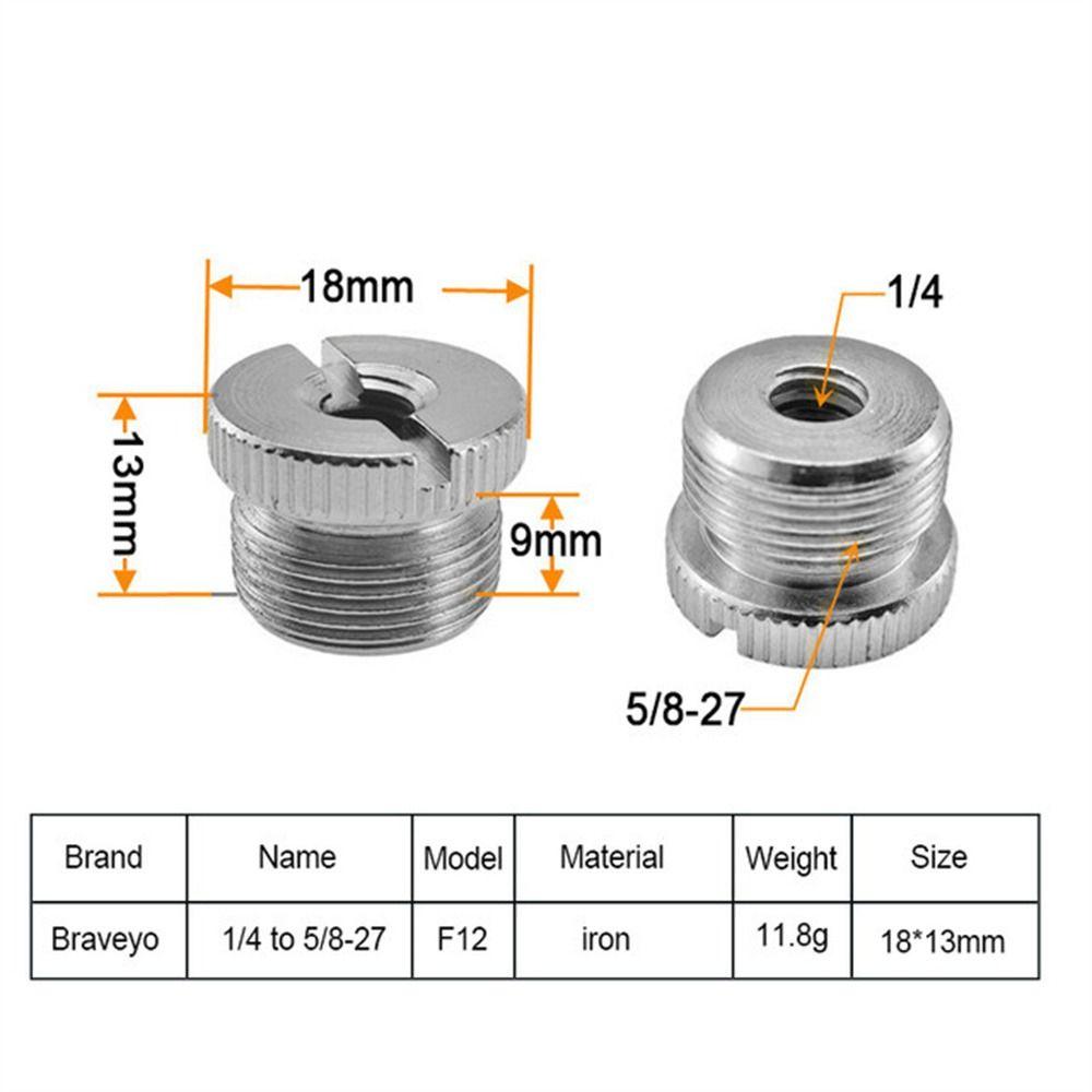 Адаптер штатива Крепление микрофона Винты-переходники Винт Гайка Адаптер стойки для микрофона Фотография