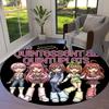 The Quintessential Quintuplets Round Area Rug Carpet Rug For Living Room Bedroom Sofa Playroom Decor Nonslip Floor Mat