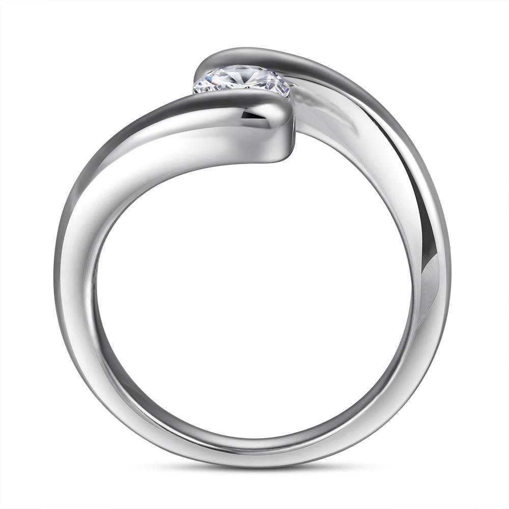 Классическое кольцо Lindon из стерлингового серебра 925 пробы с цирконом, женские ювелирные изделия, свадебный подарок для вечеринки