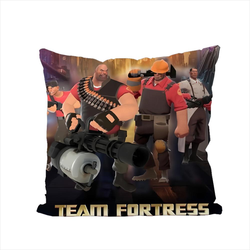 Игровой Наволочка Team Fortress 2 Для Автомобиля Дивана Декоративная Домашняя Двусторонняя Печать Плюшевая Квадратная Подушка Декоративная Наволочка