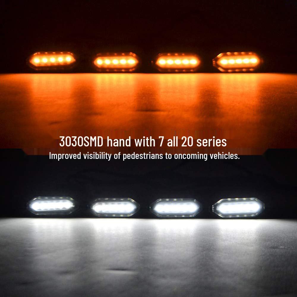 Подходящие для низкопрофильных модов, эти двухцветные светодиодные фонари решетки белого и желтого цвета разработаны для новых моделей Jimny JB64/JB74.