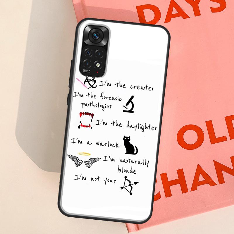Shadowhunters TV Clary Fray Jace Case For Redmi Note 12 11 Pro Cover For Redmi Note 10 9 8 Pro 9S 10S 11S 12S 9C 10C 12C