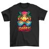'Summer_99'' Vibes Tee: Fun In the Sun with Sunglasses and Palm Trees - 100% Cotton