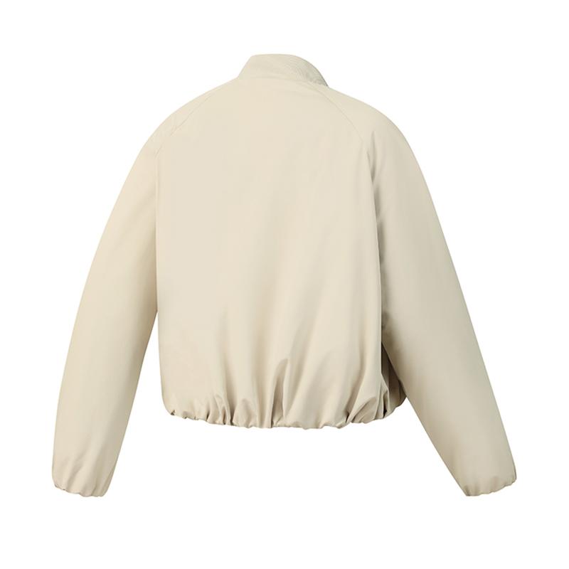 Fila Теннисная Мода Минималистичный Классический Ретро Спортивный Повседневный Удобный Теплый Свободный Короткий Хлопковый Пиджак Женские куртки Абрикосовый A11W613904FBG