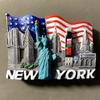 Нью-Йорк, США Наклейки на холодильник Туристические сувениры Наклейки на холодильник Украшения для дома