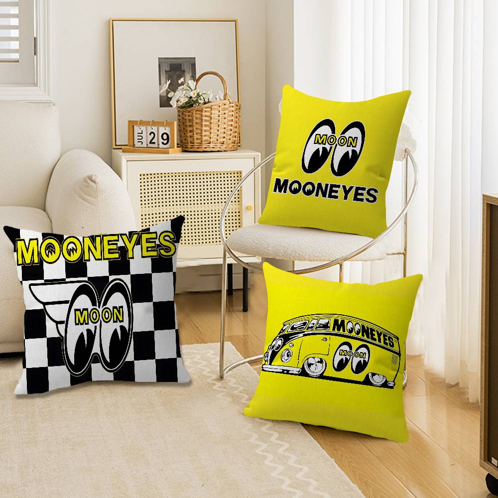 MMooneyes Print Cushion Cover Inches Farmhouse Decor Home Throw Pillow Covers For Couch Decorations
