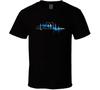 L.a. Dodgers City Baseball Heartbeat T Shirt