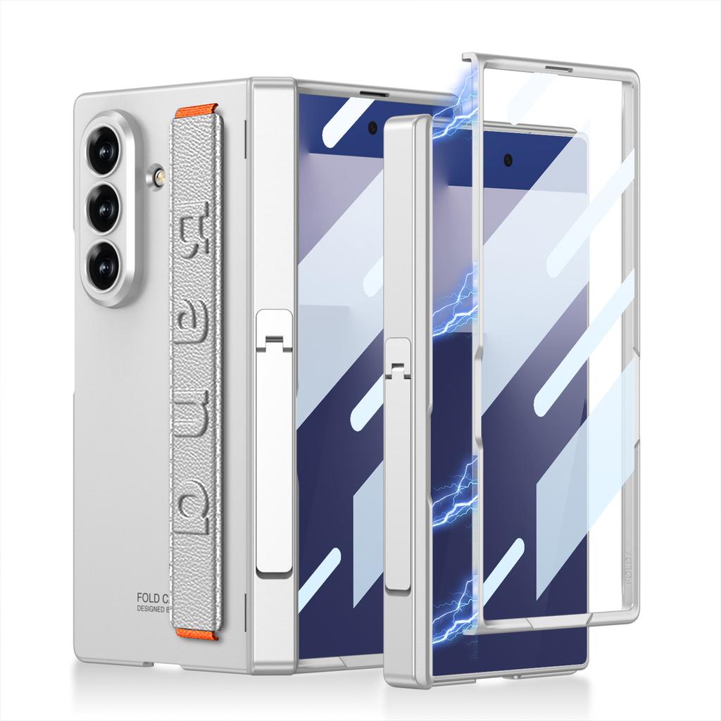 Подходит для чехла для мобильного телефона Samsung Z Fold7 Магнитная адсорбция Шарнир Центральный вал Оболочка Мембрана Боковой кронштейн Fold7 Защитный чехол с ремешком на запястье
