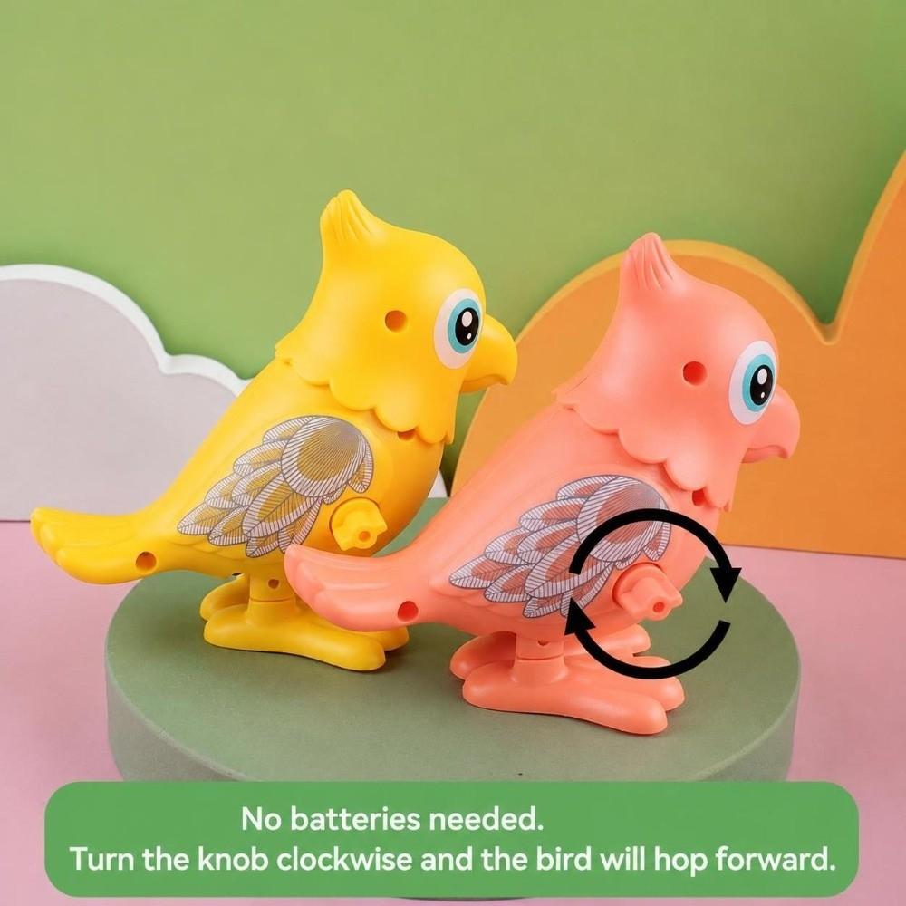2pcs Entertainment Feature Wind-up Parrot Toy No Battery Needed Kids Parrot Toy Gift Giving