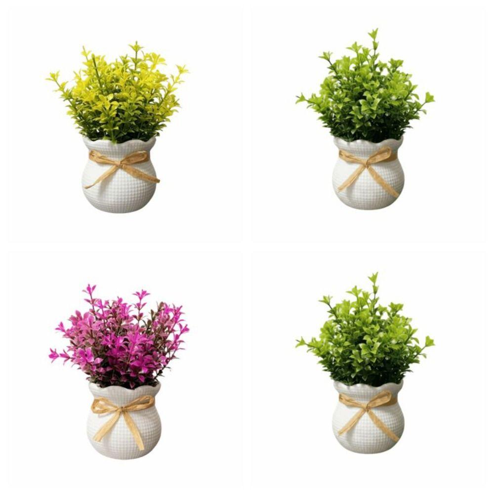 Bonsai Artificial Plants Ornaments Fake Potted Flowers Cute Decorative Potted Plants  Office