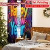 Современные Плоскопечатные Занавески Newyearjoy Прочные Полиэстеровые Подарки Идеальны для Гостиной Дома Светофильтрующий Комплект из 2 штук Отличный Декор