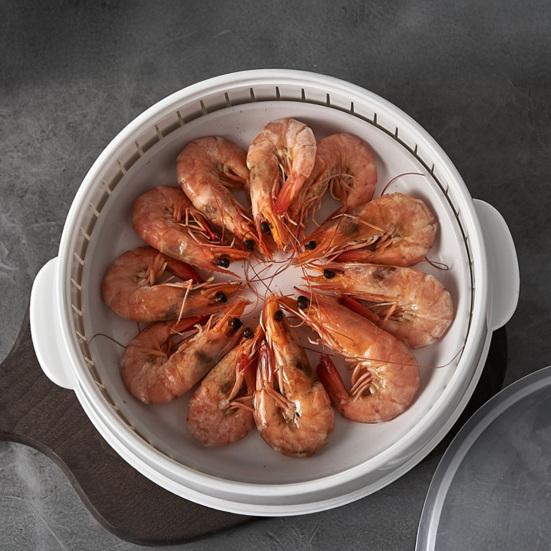 Микроволновая пароварка для овощей, пищевой прозрачный пластик, многоразовая кухонная пароварка для пельменей, овощей