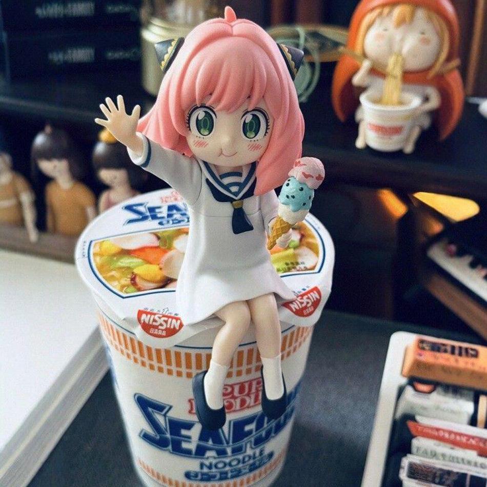 Аниме Семья шпиона Фигурка Аня Форджер Фигурки Милая ПВХ Статуэтка Коллекционная Модель Украшение стола Игрушка Подарки