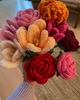 1pcs Finished Handmade Hand-knitted Yarn Crochet Tulip Artificial Flowers Bouquet Birthday Gift Wedding Home Decor