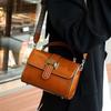 Genuine Leather Bag for Women Small Square Retro Crossbody Shoulder Bags Luxury