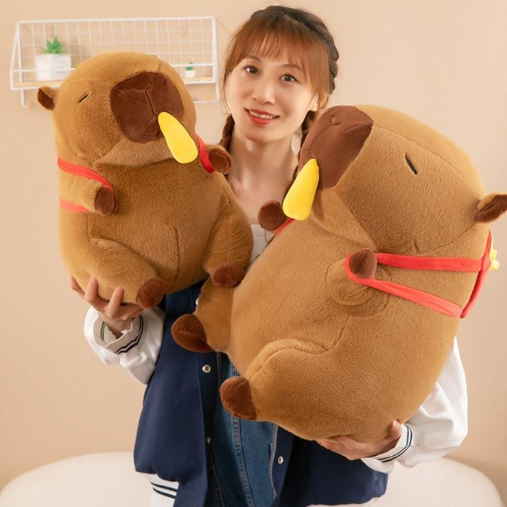 Кукла из ткани Картофель фри Капибара плюшевая игрушка с растягивающейся куклой Капибара плюшевый подарок на день рождения