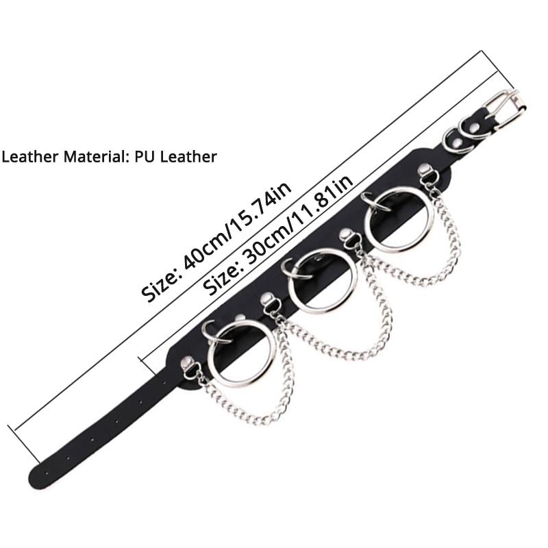 Черный кожаный чокер женский ошейник для женщин готический панк цепь Харадзюку ожерелье сексуальный веганский чокер фестиваль девушки готические украшения