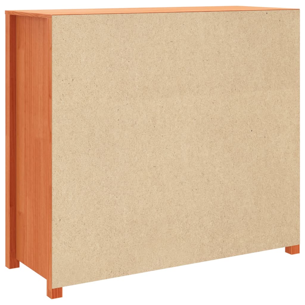 Sideboard Wax Brown 100 x 40 x 90 cm Solid Pine Wood
