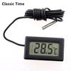 Digital Thermometer Mini LCD Display Meter Fridges Freezers Coolers Aquarium Chillers Mini 1M Probe Instrument 1pcs