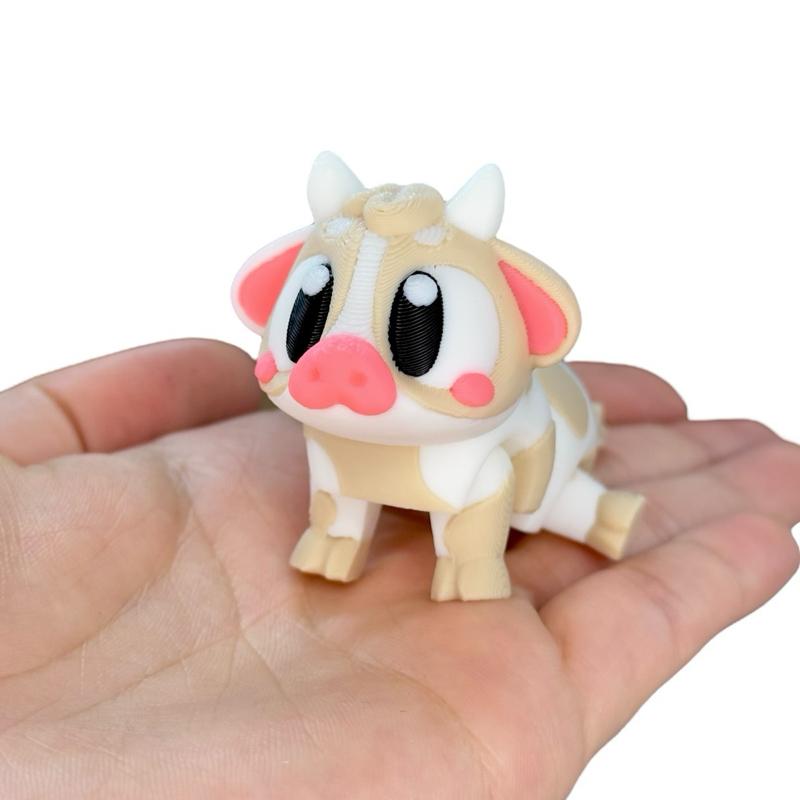 Mini Baby Animals - Cute 3D Printed Articulated Toy Figures - Collectible Figurines Decor