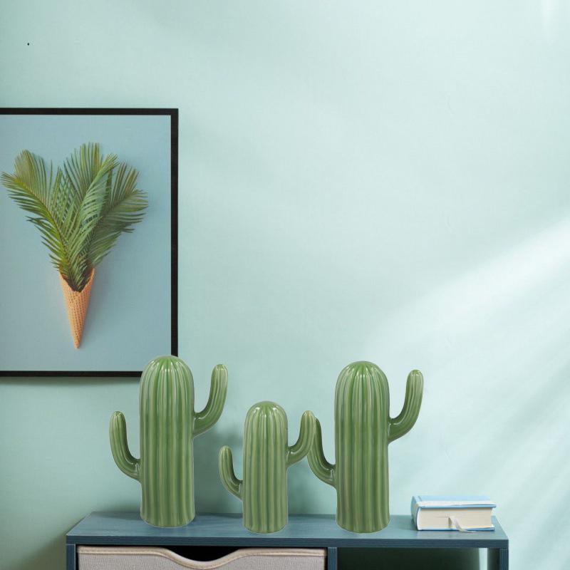 1 шт., настольное украшение ручной работы, имитация кактуса, домашнее украшение, кактус, орнамент, декор комнаты 5X14/6X18,5