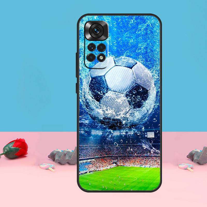 Чехол для телефона Xiaomi Redmi Note 12 10 11 13 14 Pro 11S 12S с изображением футбольного мяча Для Redmi 15C 13C 12C 10C 14C 15