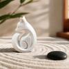 3D Printed Fox Sculpture, Matte White Minimalist Solid Structure Ornament, Stain-Resistant Smooth Surface Compact Art Piece for Housewarming Birthday
