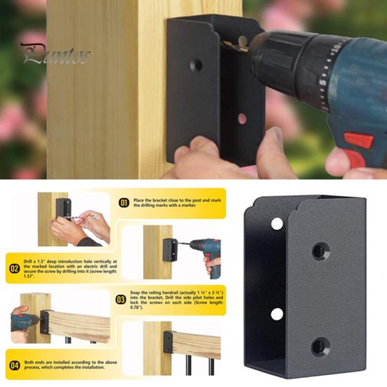 8 шт. кронштейнов для перил из нержавеющей стали, соединители для лестниц, нержавеющие, устойчивые к коррозии, простые в установке инструменты для установки соединения поручня