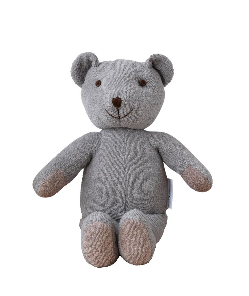 Broccoli House Stuffed Bear D Bear Small Kids Towel Washable 30cm Gray