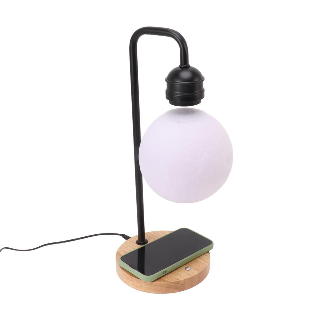 Магнитная левитирующая лунная лампа на деревянной основе плавающий лунный настольный ночник