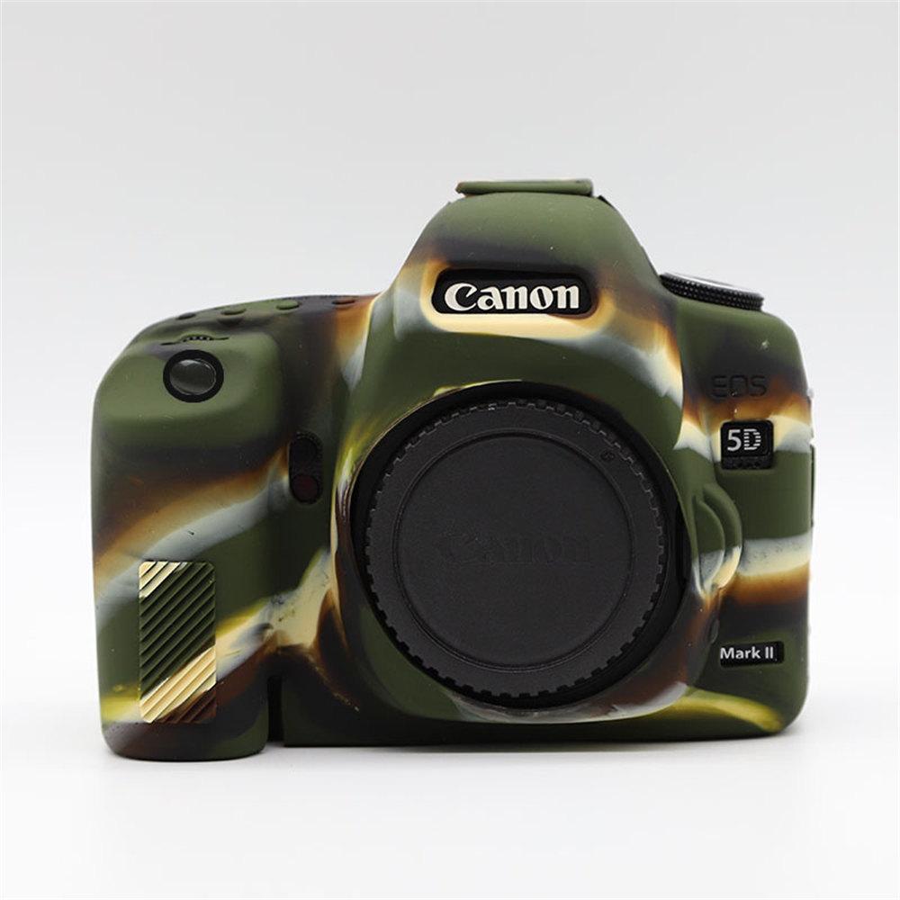 Мягкий силиконовый защитный чехол для корпуса камеры Canon EOS 5D2 5D Mark II, резиновая накладка, скин