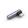 Type C To 3.5mm Adapter Right Angle Clear Sound Lag Free AUX Headphone Jack Converter for Phone