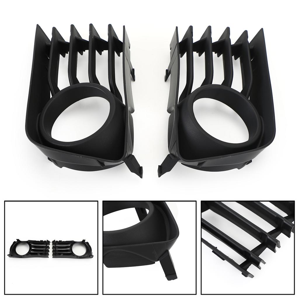 2 шт. Накладка решетки противотуманной фары бампера подходит для Toyota Prius 2004-2009 05 06 07 08 Черный