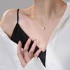 Zircon Necklaces Block Gift Romantic Women Chokers Simple Clavicle Chain  Wedding Party