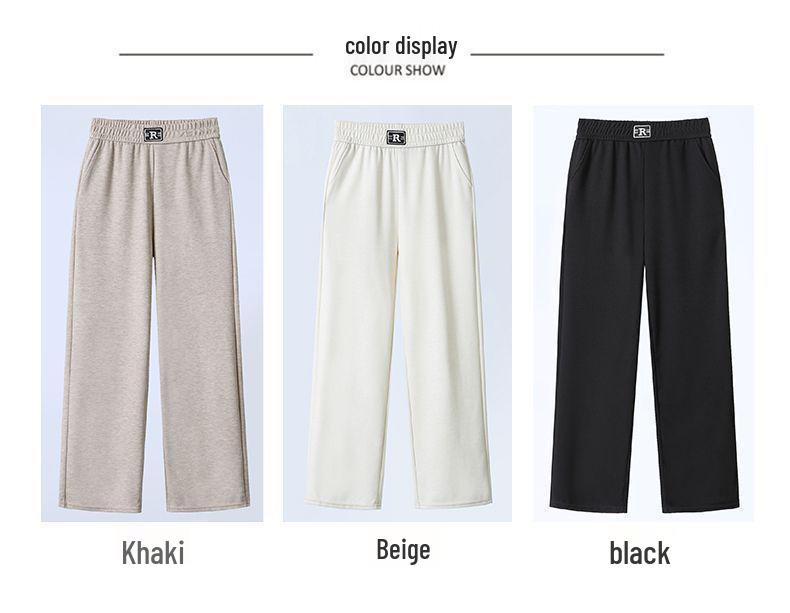 Женские брюки с высокой посадкой, облегающие, с прямыми штанинами - Драпирующиеся, свободные, в стиле «мом» для весны и осени