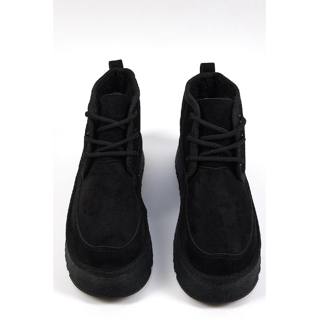 Женские бежевые замшевые женские замшевые ботинки из овчины на шнуровке удобного кроя