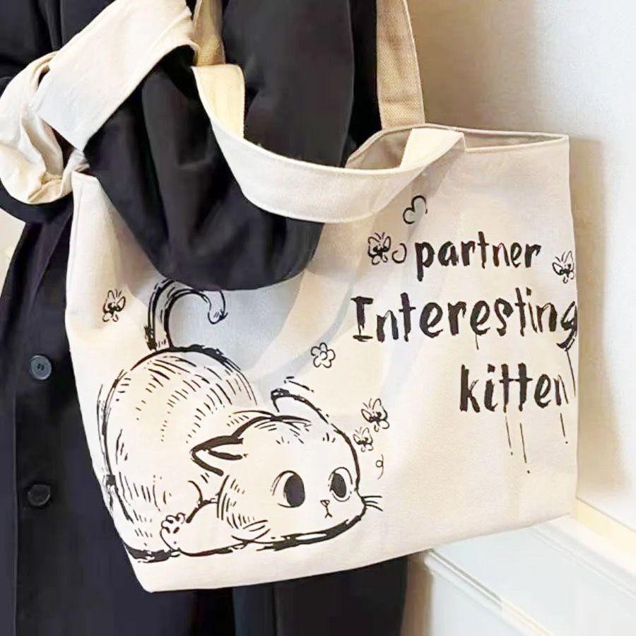 Women's Large Capacity Nylon Canvas Crossbody Bag with Versatile Wide Strap