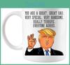 Трамп Дональд Смешной День Отца Отличный Папа Специальная Кружка для Кофе Подарок Кружка Керамическая
