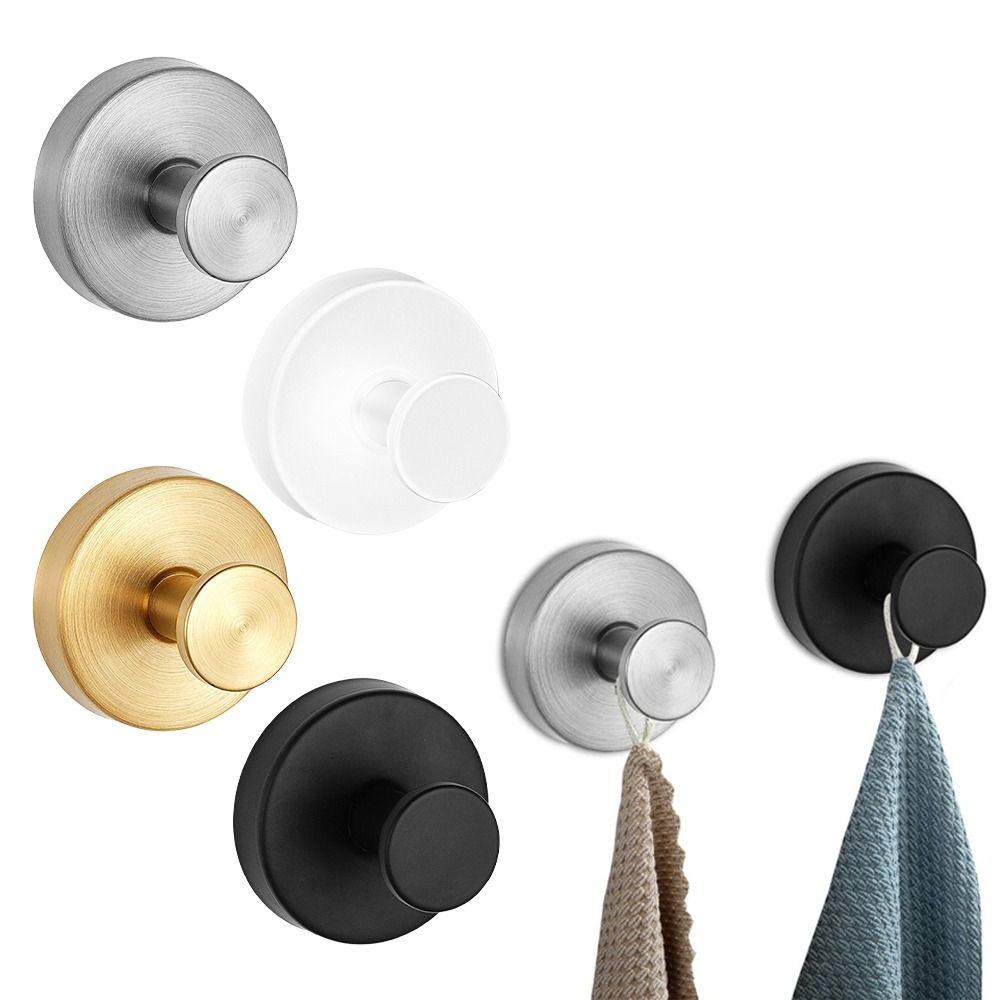 Waterproof Towel Holder Metal Clothes Hooks New Wall Hanger for Bathroom