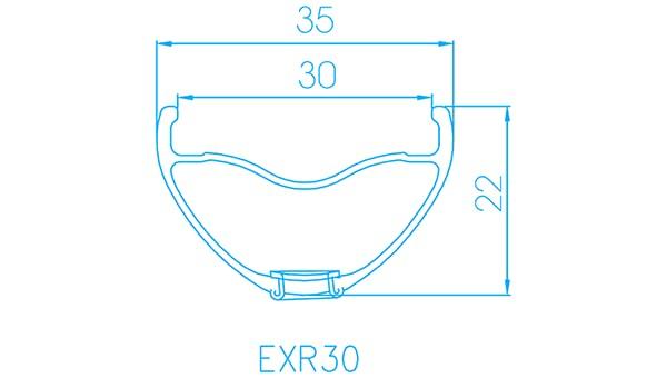 ALEXRIMS EXR30 29" (700C) Обод 32H 622x30