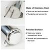 Universal 2''x13” / 3''x10” Radiator Coolant Overflow Puke Tank Polished Stainless Steel Radiator Coolant Overflow Tank Silver