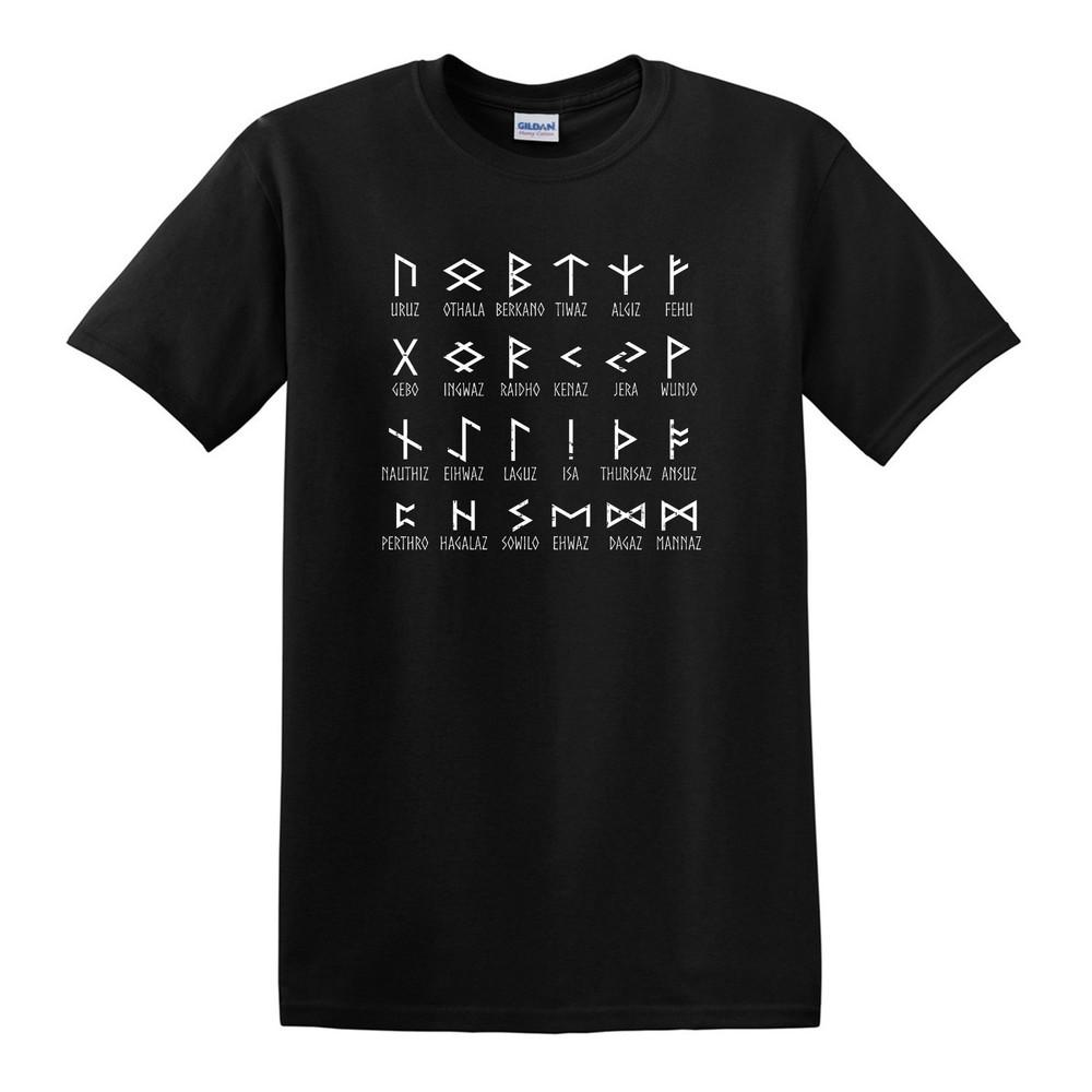 RUNES OF ELDER FUTHARK T‑Shirt - S to 6XL - Norse Odin Viking Ragnarok Thor Odin