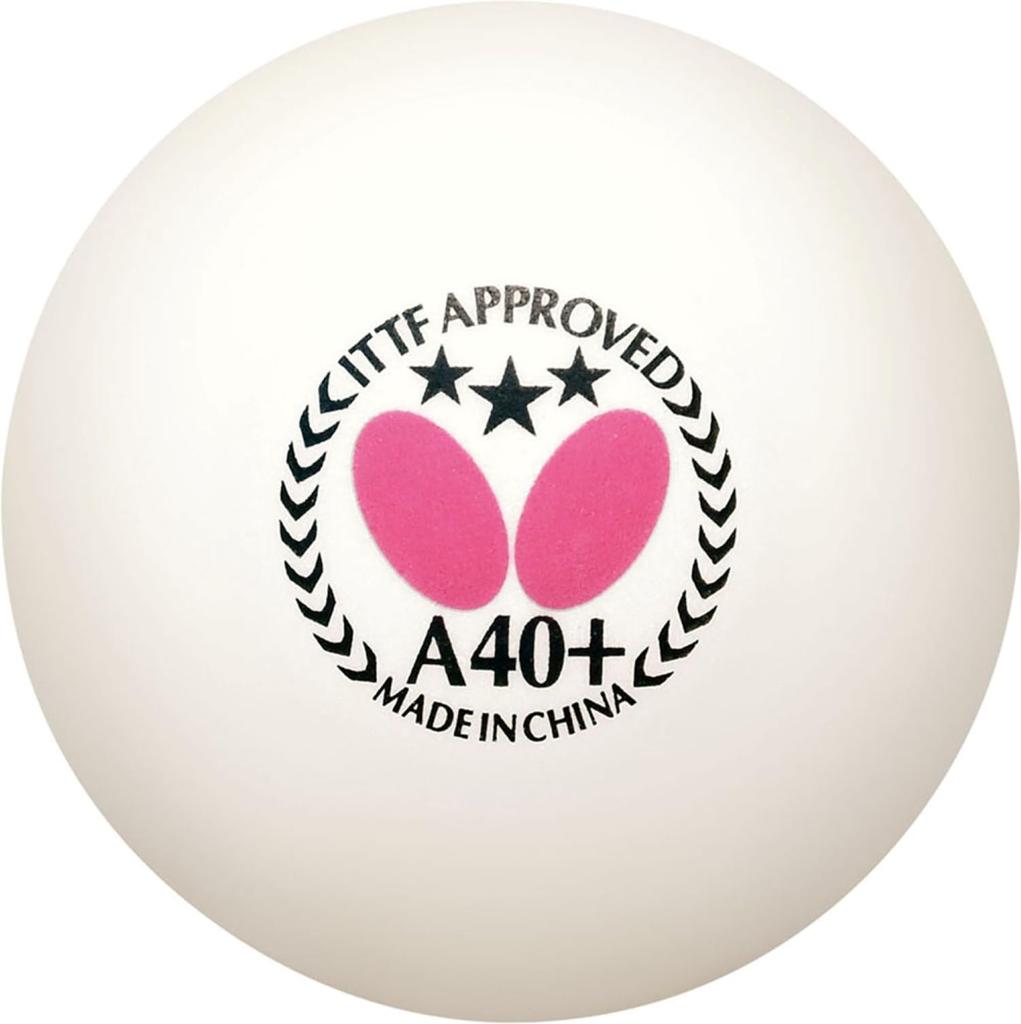 Butterfly Table Tennis Butterfly Ball White 1 dozen 95790 White Balls, Three-Star A40+, (270), (12 balls), (270)