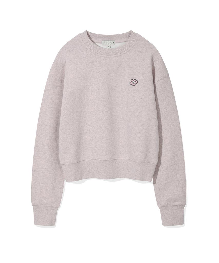 WACKY WILLY Women'S Lily Wappen Crop Sweatshirt Pink
